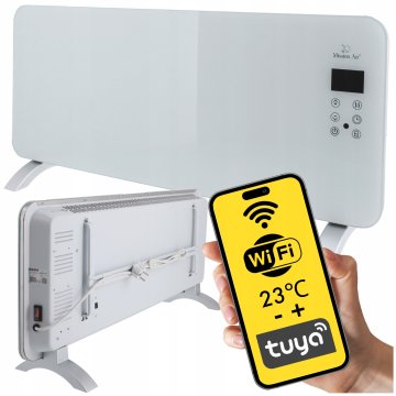 Konvektorski grelec PORTO WiFi 2000W Bela