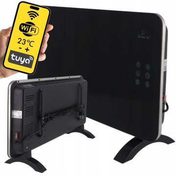 Konvektorski grelec PORTO WiFi 1500W Črna