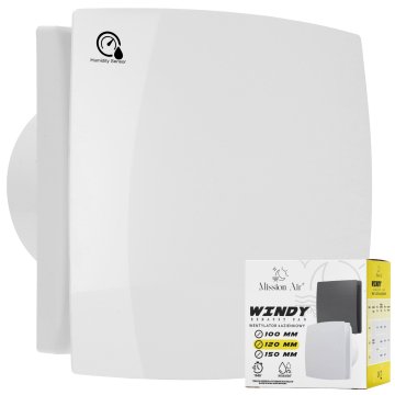 Kopalniški ventilator WINDY 120 H+T WHITE