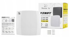 Kopalniški ventilator WINDY 150 H+T BELA