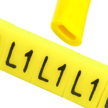 Marker za kabel OZ-0 L1 rumen 100kos