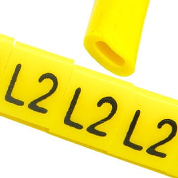 Marker za kabel OZ-0 L2 rumen 100kos