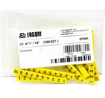 Žični marker OZ-0 1-10 rumen 100kos