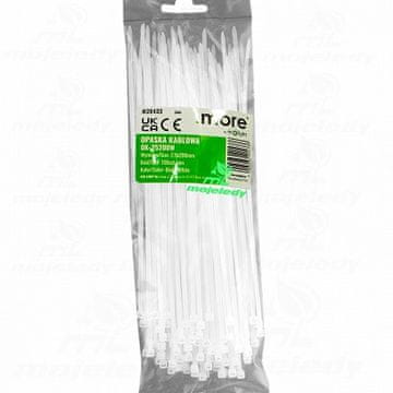 Kabelska vezica 2,5x200mm bela M20433 100