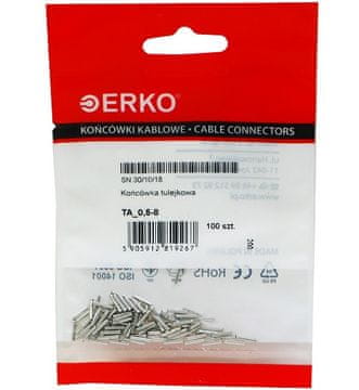 Neizolirana sleeve sponka TA 0,5/8 ERKO 100kos
