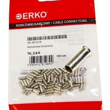 Neizolirana sleeve sponka TA 2,5/8 ERKO 100kos