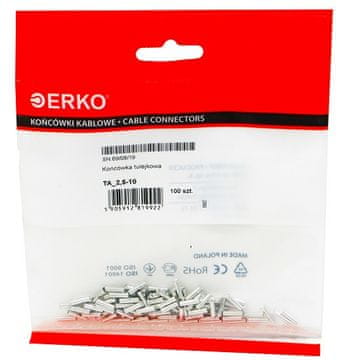 Neizolirana sleeve sponka TA 2,5/10 ERKO 100kos