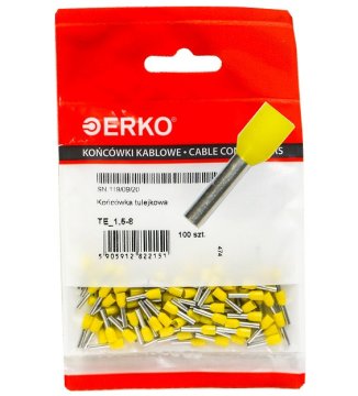 Izolacijski tulec na koncu TE 1,5/8 100kos rumen ERKO