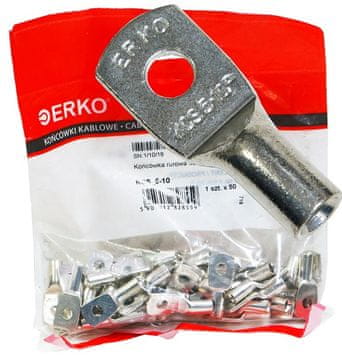 Ušesna cevna sponka KCS CU 10mm M5 50kos ERKO
