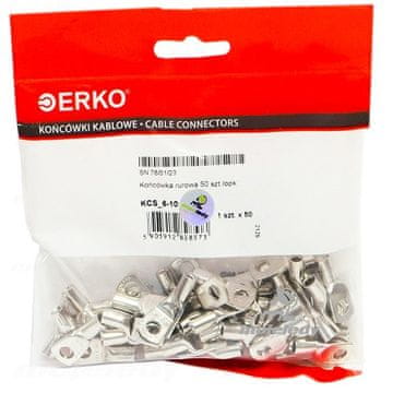 Ušesna cevna sponka KCS CU 10mm M6 50kos ERKO