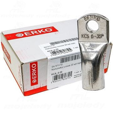 Ušesna cevna sponka KCS CU 35mm M6 20kos ERKO