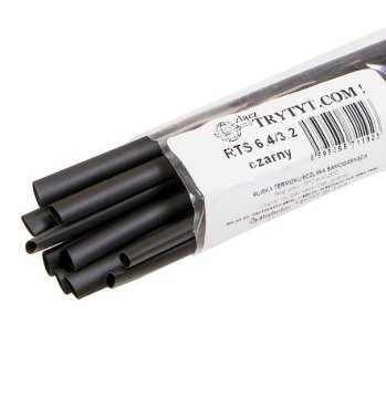 10x termoskrčljiva cevka RTS 6.4/3.2 črna