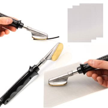 Rosfix Spajkalnik za glajenje plastike + Rosfix Set 3 mrežic 20x15cm za varjenje plastike