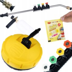 Krtača za pranje Rosfix Karcher + 1/4"" sulica za visokotlačni čistilnik upognjena 15+5 šob in ročaj + 1000ML penilec + 6G penilec za penilec