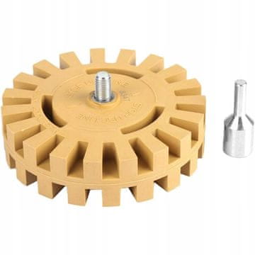 Gumijast disk za odstranjevanje lepila s platišč "roža" 100mm + adapter za izvijač