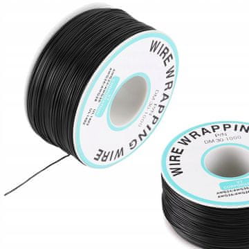 Kynar žica tipa AWG 0,25 mm črna 200 m