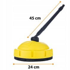 Krtača za pranje Rosfix Karcher + 1/4"" sulica za visokotlačni čistilnik upognjena 15+5 šob in ročaj + 1000ML penilec + 6G penilec za penilec