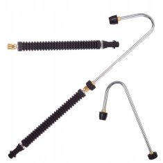 Dolga kotna cev za podložko Karcher K2-K7, žlebove, blatnike, set močnih šob 160 bar
