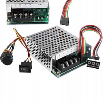 PWM DC krmilnik motorja 10-50V 40A sprememba smeri prikaza
