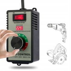 shumee 4000W regulator hitrosti motorja/moči/napetosti v ohišju z 230V vtičnico