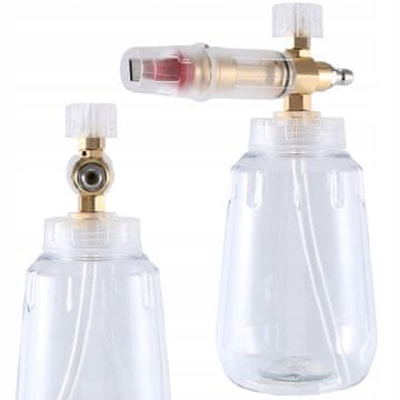 Pena za pranje 1L prozorna medeninasta šoba 1,2 mm R-01