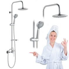 TUŠ SET okrogel deževni tuš ENNA s kromirano pipo