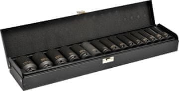 Komplet 1/2'' dolgih udarnih nastavkov 15-delni