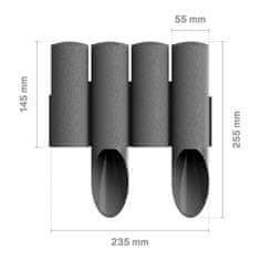 Vrtna palisada standard14,5 cm*2,3mb grafit