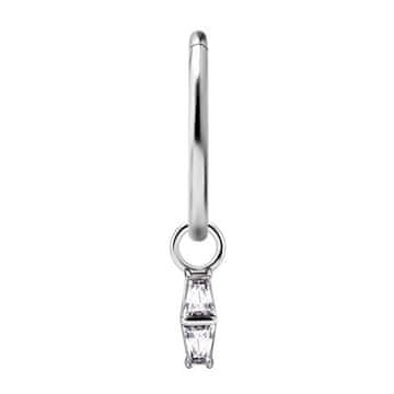 Obeski - CoCr NF - okrasni - srebrni - PREMIUM CIRKONIJA - D-047