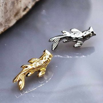Titanov uhan za labret ribe Koi - zlato 1,2/6