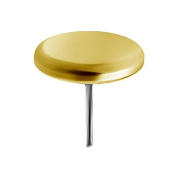 Matica 18K zlata disk - zlata - GD18K-037 3 mm