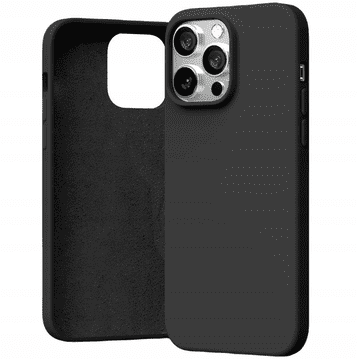 Goospery Goosper Silicone Ovitek za Apple iPhone 14 6,1" črn