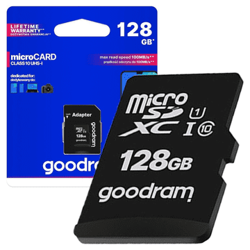 GoodRam KARTA PAMIĘCI GOODRAM MICROSD 128GB (M1AA-1280R12)