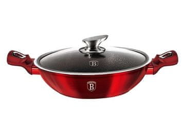 Berlingerhaus Vok ponev s pokrovom in marmorno površino BH-7110 30 cm bordo izdaja