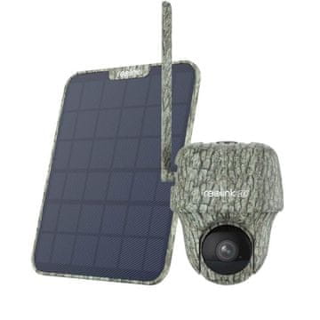 Reolink IP Kamera GO serija G450 4K, Zunanja, Beterijska, 4G LTE, 360° pogled +Solarni Panel