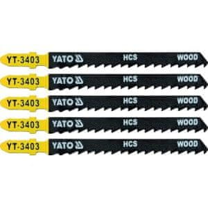 YATO Žagin list za vbodno žago tipa T 6TPI komplet 5 kosov