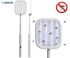 Platinet PRMB3875 2v1 električni lopar proti insektom, 5 W, beli