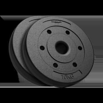 Rebel Komplet bitumenskih olimpijskih uteži 2x10kg, luknja 51mm za palice