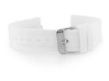 Gumijast pašček za uro 904W - rebrast - 22 mm