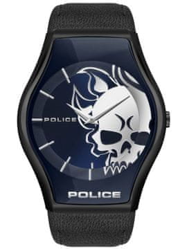 Police Ura PL16114JSU03. Kvarčni mehanizem, črne barve. Moška.