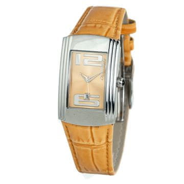 Chronotech Ura CT7017L-07. Kvarčni stroj, oranžna. Ženska.