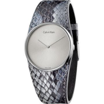 Calvin Klein Ura K5V231Q4. Kvarčni stroj, siva. Ženska.