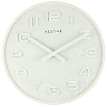 NEXTIME 3096WI. STENSKA URA, bela. Unisex.
