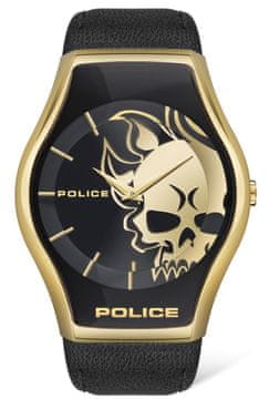 Police Ura PEWJA2002301. Kvarčni mehanizem, črne barve. Moška.