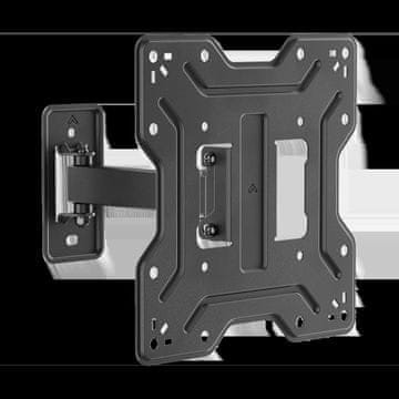 Cabletech Stenski nosilec 23-43 palcev črne barve LPA41-221 (navpična in vodoravna nastavitev)