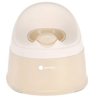 shumee Otroški kahliček, nedrseč, z odstranljivim vložkom, lahek, visok, stabilen, NESTPOT, bež, bel, Sun Baby