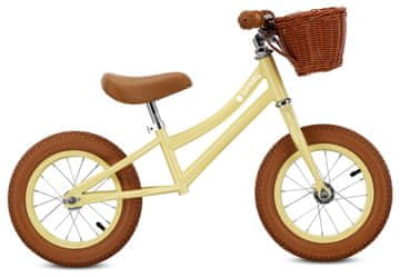 shumee Otroško poganjalo Bike Basket Light Retro napihljiva kolesa Klasična masleno rumena