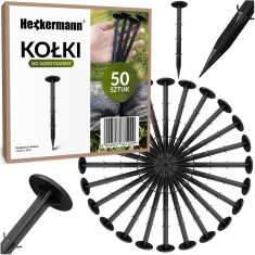 Žebljički za agrotekstil 16 cm črne barve - pakiranje 50 kosov
