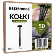 Žebljički za agrotekstil 16 cm črne barve - pakiranje 50 kosov
