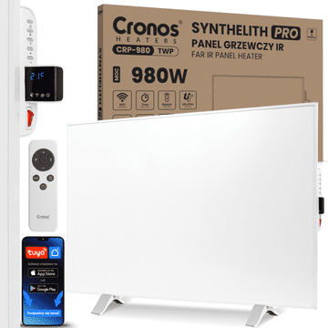 shumee IR grelna plošča CRONOS Synthelith PRO CRP-980TWP bela